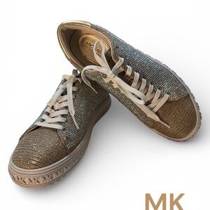 Michael Kors Glittering Gold and Silver Sneakers